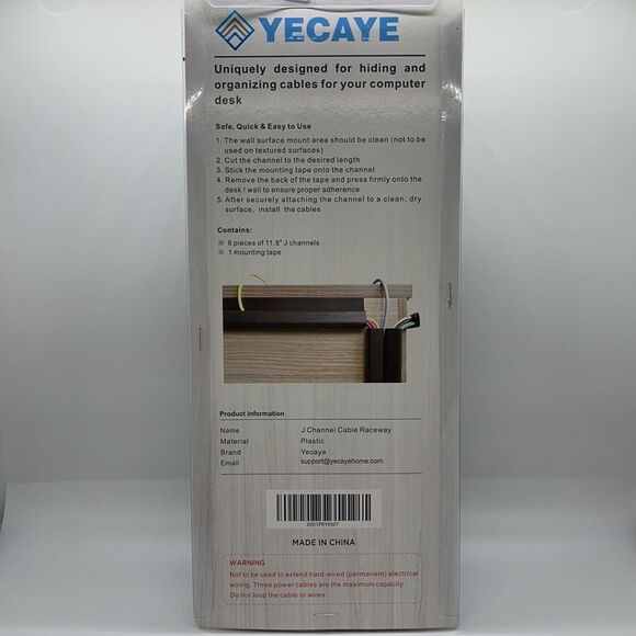 NIB Computer Desk Cable Organizer - (6) - Black - Picture 9 of 9